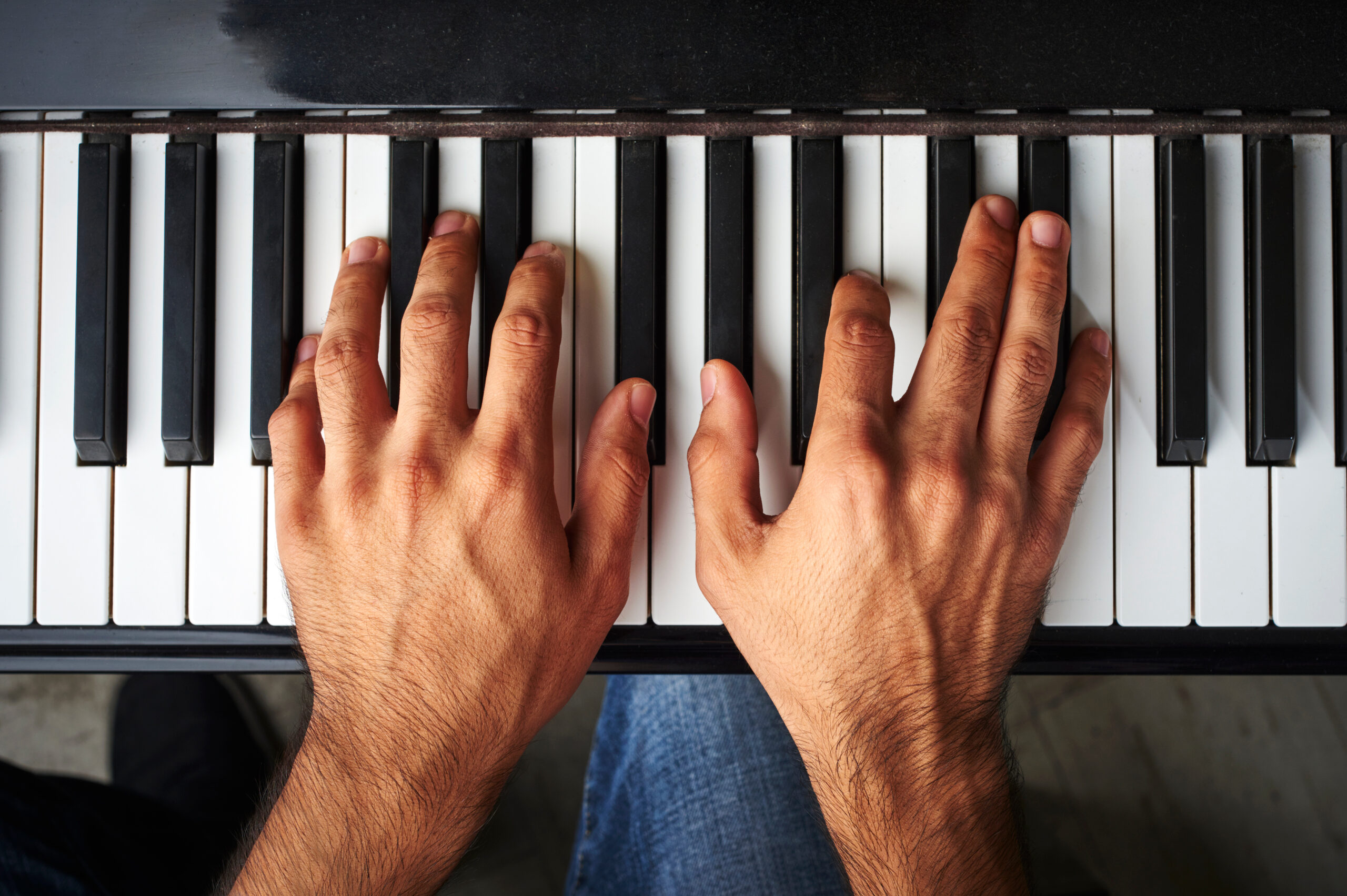 a man playing the piano